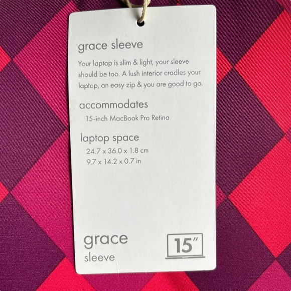 STM Grace, Women's Laptop Sleeve for 15” MacBooks & Ultrabooks - Purple Diamond - Picture 6 of 14